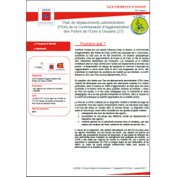 Plan de déplacements administration de la Communauté d'agglomération des portes de l'Eure (CAPE) de Douains