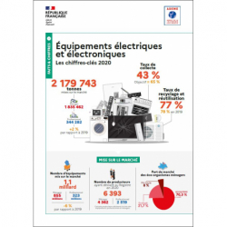 Equipements électriques et électroniques : données 2020 (infographie)