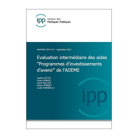 Evaluation économétrique à mi-parcours du programme d'investissement d'avenir PIA-ADEME (2010-2016).