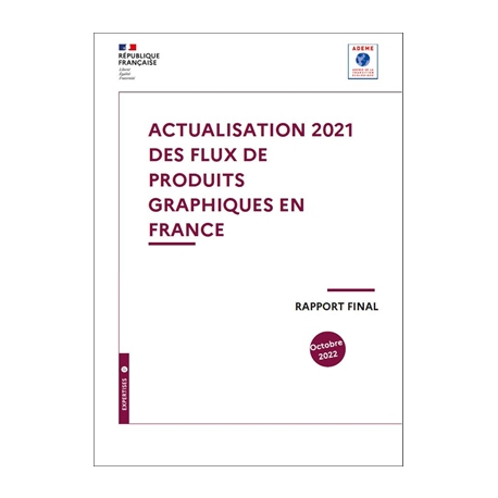 Actualisation 2021 des flux de produits graphiques en France