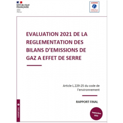 Evaluation 2021 de la Réglementation des Bilans d'Emissions de Gaz à Effet de Serre