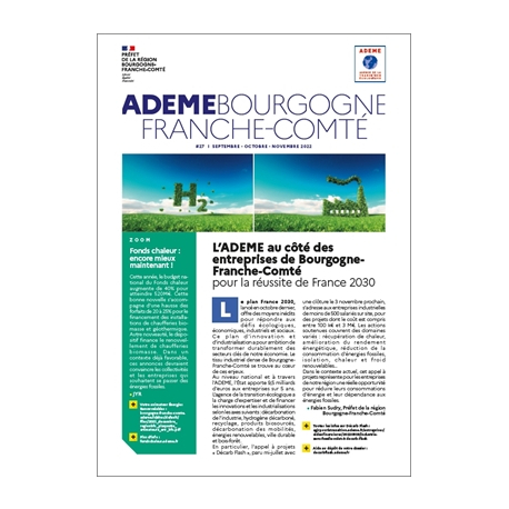 Lettre d'information ADEME Bourgogne-Franche-Comté n° 27
