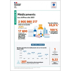 Médicaments : données 2021 (infographie)