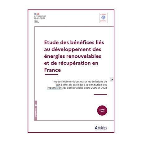 Etude des bénéfices liés au développement des énergies renouvelables et de récupération en France