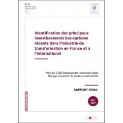 Identification des principaux investissements bas-carbone récents dans l'industrie de transformation