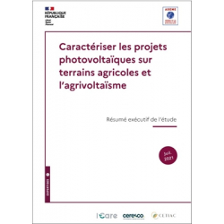 Caractériser les projets photovoltaïques sur terrains agricoles et l'agrivoltaïsme