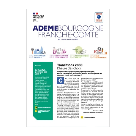 Lettre d'information ADEME Bourgogne-Franche-Comté n° 25 Mars 2022