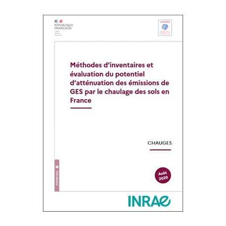Méthodes d'inventaires et évaluation du potentiel d'atténuation des émissions de GES par le chaulage des sols en France