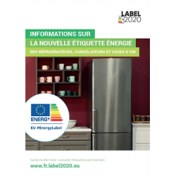 Information sur la nouvelle étiquette énergie des réfrigérateurs, congélateurs et caves à vin écrans