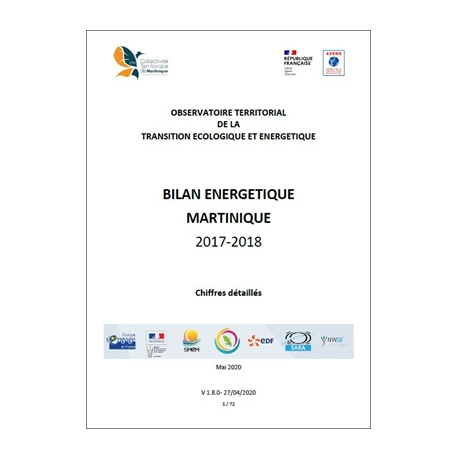 Bilan énergétique Martinique 2017-2018