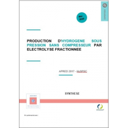 Production d'hydrogène sous pression sans compresseur par électrolyse fractionnée