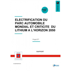 Electrification du parc automobile mondial et criticité du Lithium à l'horizon 2050