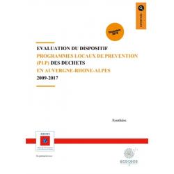 Évaluation du dispositif programmes locaux de prévention (PLP) en Auvergne-Rhône-Alpes 2009-2017