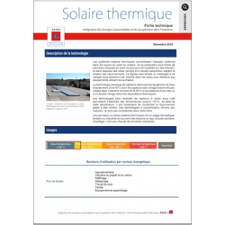 Fiche technique du Solaire thermique dans l'industrie