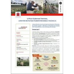 Projet alimentaire territorial, levier pour une politique d'alimentation durable à Toulouse (31)