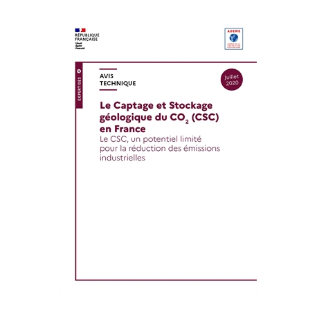 Captage et stockage géologique de CO2 (CSC) en France
