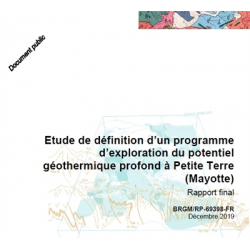 Etude de définition d'un programme d'exploration du potentiel géothermique profond à Petite Terre, Mayotte