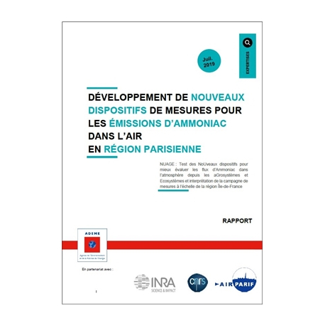 Développement de nouveaux dispositifs de mesures pour les émissions d'ammoniac dans l'air en région parisienne