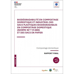 Biodégradabilité en compostage domestique et industriel des sacs plastiques biodégradables en compostage domestique et des sacs en papier