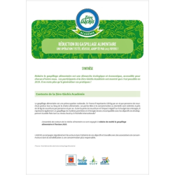 Réduction du gaspillage alimentaire auprès de 243 foyers