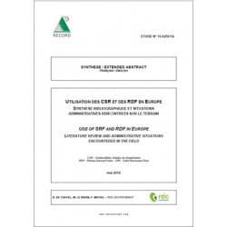 Utilisation des CSR (Combustibles Solides de récupération) et des RDF (Refuse-Derived Fuels) en Europe