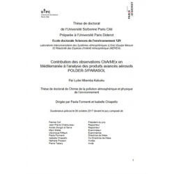 Contribution des observations ChArMEx en Méditerranée à l'analyse des produits avancés aérosols POLDER-3/PARASOL
