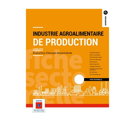 Production d'énergie décentralisée dans les process industriels : fiches sectorielles