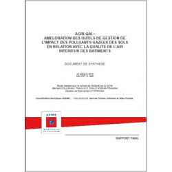 AGIR-QAI : Amélioration des outils de gestion de l'impact des polluants gazeux des sols en relation avec la qualité de l'air intérieur des bâtiments