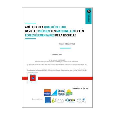 Améliorer la qualité de l'air dans les crèches, les maternelles et les écoles élémentaires de La Rochelle