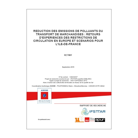 Réduction des émissions de polluants du transport de marchandises