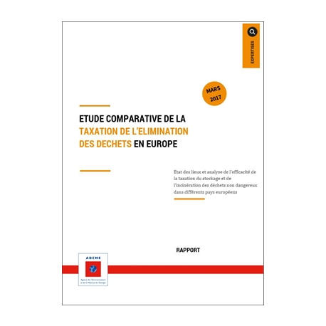 Etude comparative de la taxation de l'élimination des déchets en Europe