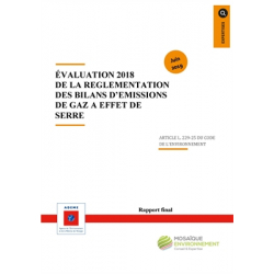 Evaluation de la réglementation des bilans d'émissions de gaz à effet de serre