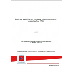 Réalisation d'une étude sur les différentes formes de services de Véhicules de Transport avec Chauffeur (VTC)