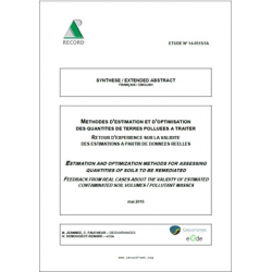 Méthodes d'estimation et d'optimisation des quantités de terres polluées à traiter.