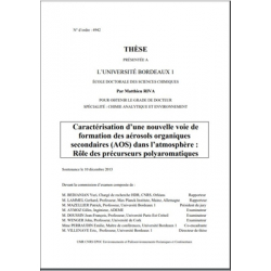 Caractérisation d'une nouvelle voie de formation des aérosols organiques secondaires (AOS) dans l'atmosphère