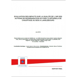 Evaluation des impacts sur la qualité de l'air des actions de modernisation du parc d'appareils de chauffage au bois à Lanslebourg.