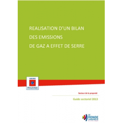 Réalisation d'un bilan des émissions de gaz à effet de serre : secteur de la propreté. Guide sectoriel 2013