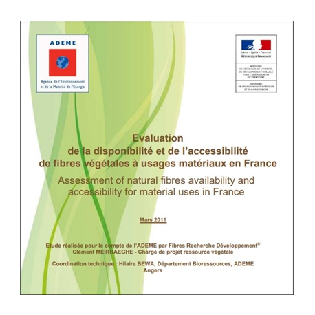 Évaluation de la disponibilité et de l'accessibilité de fibres végétales à usage matériaux en France