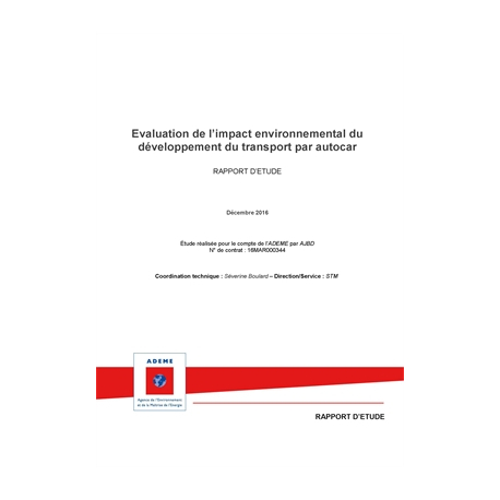 Evaluation de l'impact environnemental du développement du transport par autocar