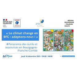 « Le climat change en BFC : adaptons-nous ! » Panorama des outils et ressources en Bourgogne-Franche-Comté
