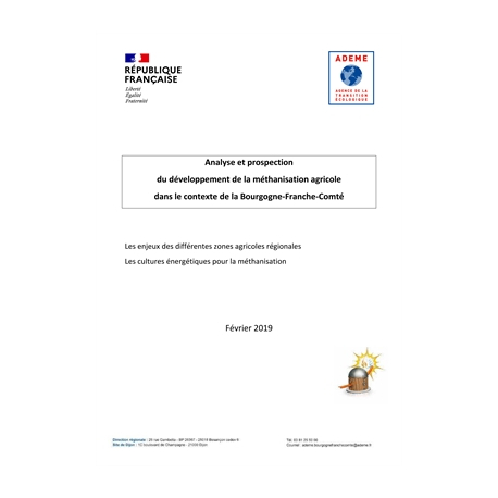 Analyse et prospection du développement de la méthanisation agricole dans le contexte de la Bourgogne-Franche-Comté