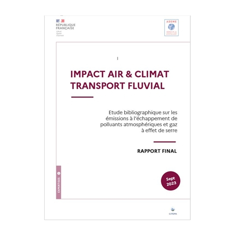 Impact Air Climat transport fluvial : étude bibliographique