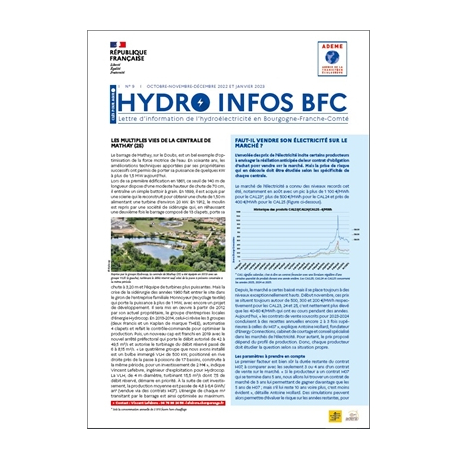 Lettre d'information de l'hydroélectricité en Bourgogne-Franche-Comté n° 9