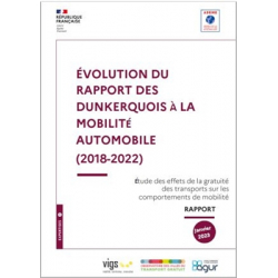 Évolution du rapport des dunkerquois à la mobilité automobile (2018 – 2022)