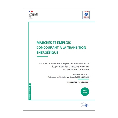 Marchés et emplois concourant à la transition énergétique - Edition 2023