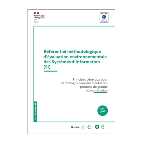 Référentiel méthodologique d'évaluation environnementale des Systèmes d'Information (SI)