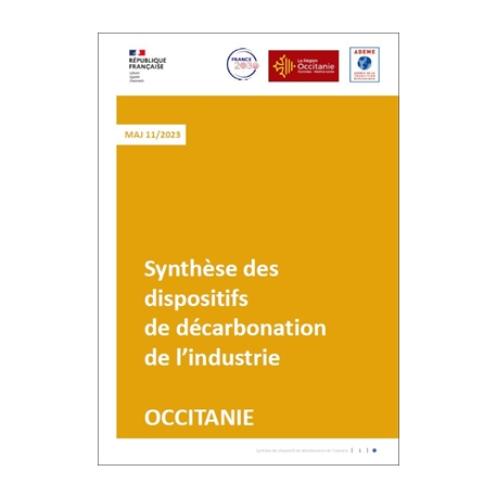 Occitanie : Synthèse des dispositifs de décarbonation de l'industrie
