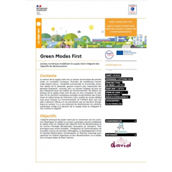 Green Modes First - Jumeau numérique modélisant la supply chain intégrant des
objectifs de décarbonation