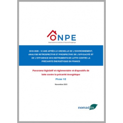 Etude ONPE | Efficacité et efficience des instruments du lutte contre la précarité énergétique