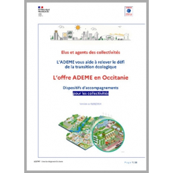 L'offre ADEME en Occitanie. Dispositifs d'accompagnements pour les collectivités